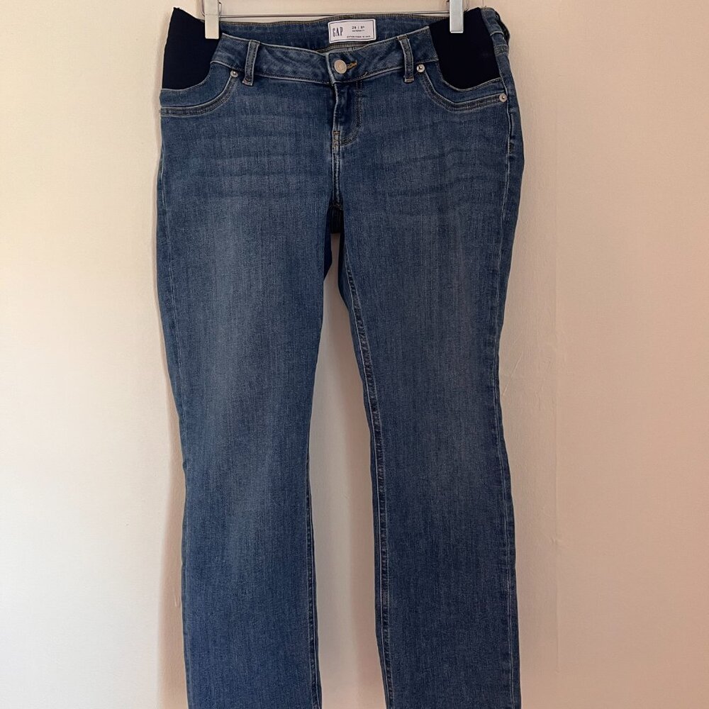 Maternity Inset Panel Cheeky Straight Jeans - Picture 5 of 7